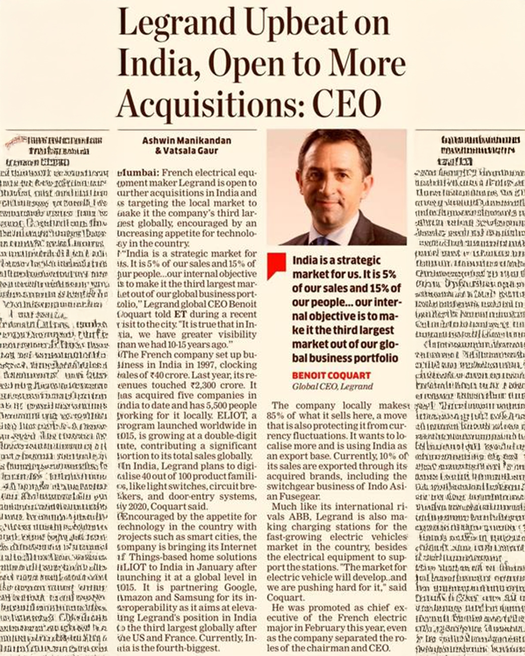 Benoit Coquart's Visit to India